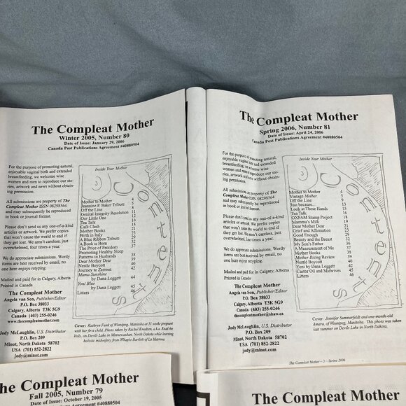 Compleat Mother Magazine 4 Issues 2005-06 #79 80 81 82 Pregnancy & Birth - Picture 4 of 5